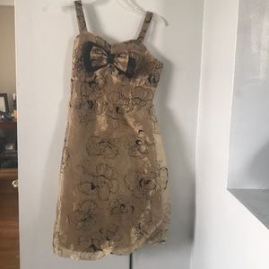 Girls gold and black I.N. Dress size 10
